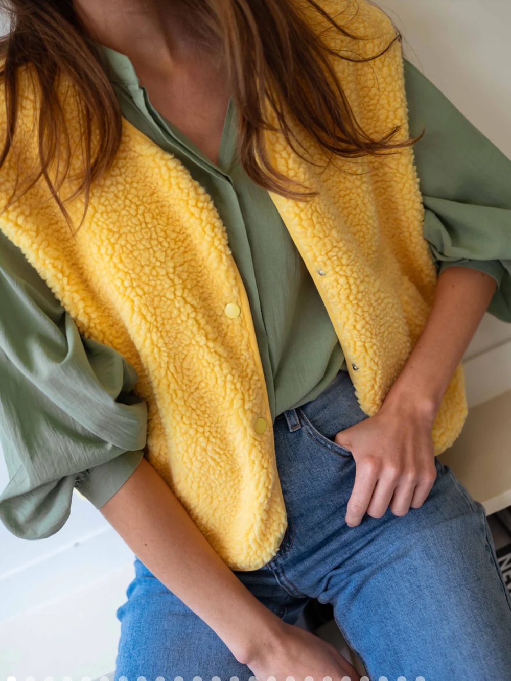 Easy Clothes Sherpa Vest - M/L